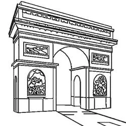Coloriage Arc de Triomphe #179197 à imprimer et colorier