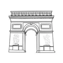 Coloriage Arc de Triomphe #179198 à imprimer et colorier