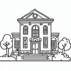 Coloriage Bibliothèque #191370 à imprimer et colorier