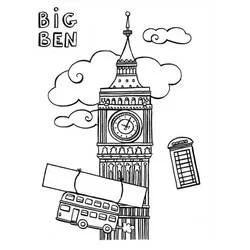 Coloriage Big Ben #184900 à imprimer et colorier