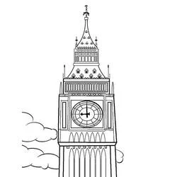Coloriage Big Ben #184903 à imprimer et colorier