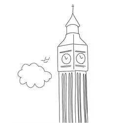 Coloriage Big Ben #184910 à imprimer et colorier