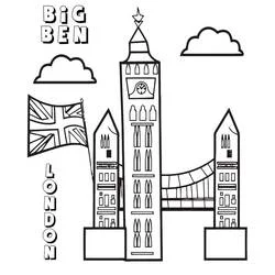 Coloriage Big Ben #184914 à imprimer et colorier