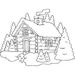 Coloriage Chalet #169885 à imprimer et colorier