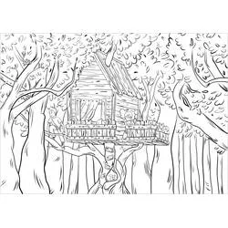 Coloriage Chalet #169903 à imprimer et colorier