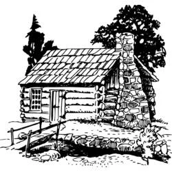 Coloriage Chalet #169917 à imprimer et colorier