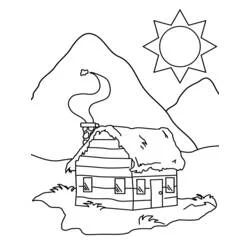 Coloriage Chalet #169928 à imprimer et colorier