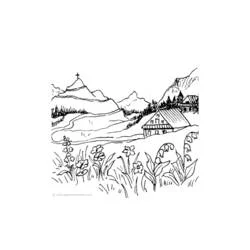 Coloriage Chalet #169933 à imprimer et colorier