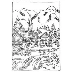 Coloriage Chalet #169937 à imprimer et colorier