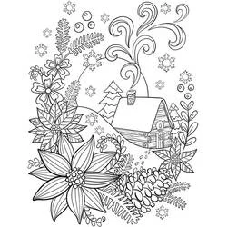 Coloriage Chalet #169939 à imprimer et colorier