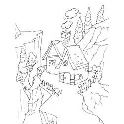 Coloriage Chalet #169944 à imprimer et colorier