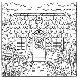 Coloriage Chalet #212641 à imprimer et colorier