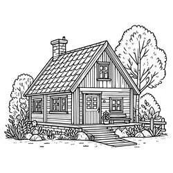 Coloriage Chalet #212647 à imprimer et colorier