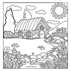 Coloriage Chalet #212656 à imprimer et colorier