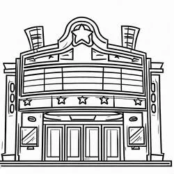 Cinéma - Coloriages gratuits à imprimer