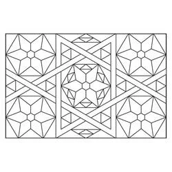 Mosaïque - Coloriages gratuits à imprimer