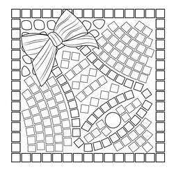 Coloriage Mosaïque #203653 à imprimer et colorier
