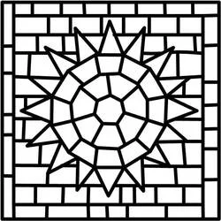 Coloriage Mosaïque #203671 à imprimer et colorier