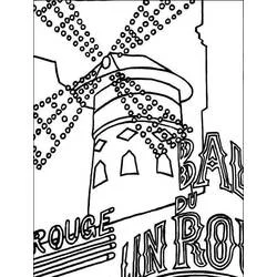 Moulin Rouge - Coloriages gratuits à imprimer