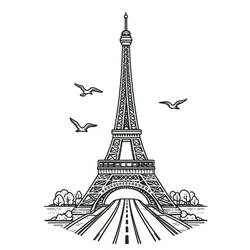 Tour Eiffel - Coloriages gratuits à imprimer