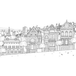 Coloriage Ville #200598 à imprimer et colorier