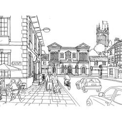 Coloriage Ville #200607 à imprimer et colorier