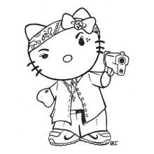 Gangster - Coloriages gratuits à imprimer