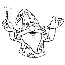 Magicien - Coloriages gratuits à imprimer