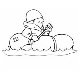 Coloriage Militaire (Carrières et Professions) #102217 à imprimer et colorier