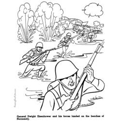 Coloriage Militaire (Carrières et Professions) #102232, dessin gratuit prêt à imprimer