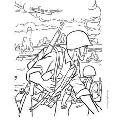 Dessin Militaire (Carrières et Professions) #102238 à colorier pour petits et grands