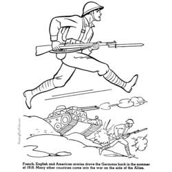 Coloriage à imprimer Militaire (Carrières et Professions) #102306 pour enfants et adultes