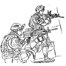 Militaire - Coloriages gratuits à imprimer