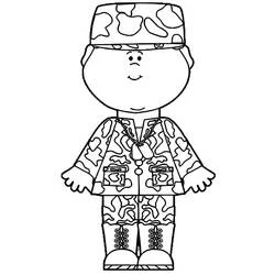 Coloriage imprimable Militaire (Carrières et Professions) #181102 à colorier gratuitement