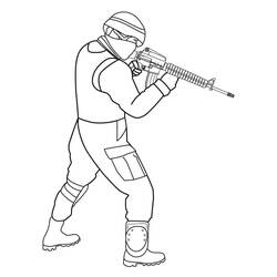 Page de coloriage Militaire (Carrières et Professions) #181103, gratuite à imprimer