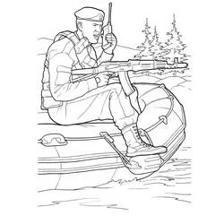 Coloriage gratuit Militaire (Carrières et Professions) #181104 à colorier aux crayons