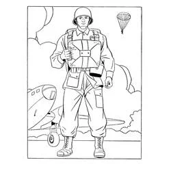Dessin Militaire (Carrières et Professions) #181106 à colorier pour petits et grands