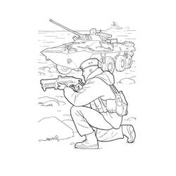 Coloriage imprimable Militaire (Carrières et Professions) #181109 à colorier gratuitement