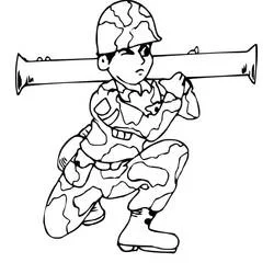 Dessin à colorier Militaire (Carrières et Professions) #181111, gratuit à imprimer
