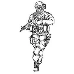 Dessin Militaire (Carrières et Professions) #181112 à colorier pour petits et grands