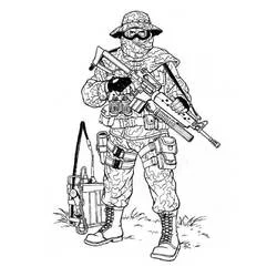 Coloriage Militaire (Carrières et Professions) #181116 à imprimer et colorier
