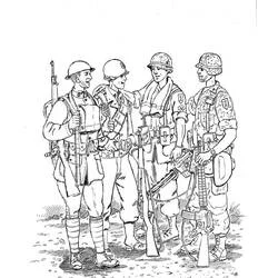 Coloriage Militaire (Carrières et Professions) #181118, dessin gratuit prêt à imprimer