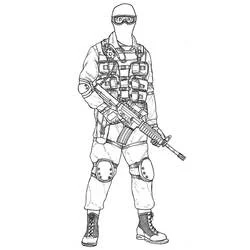 Page de coloriage Militaire (Carrières et Professions) #181121, gratuite à imprimer