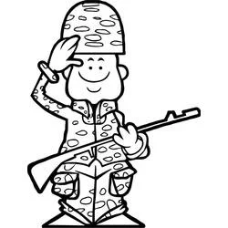 Page de coloriage Militaire (Carrières et Professions) #181122, gratuite à imprimer