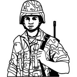 Joli coloriage Militaire (Carrières et Professions) #181123, prêt à imprimer
