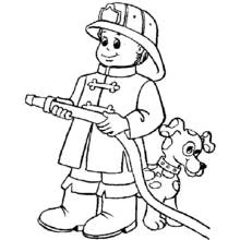 Pompier - Coloriages gratuits à imprimer
