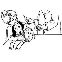 Coloriage Vétérinaire (Carrières et Professions) #213838 à imprimer et colorier
