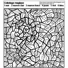 Joli coloriage Coloriage magique (Coloriage numéroté) #126120, prêt à imprimer