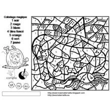 Coloriage Coloriage magique (Coloriage numéroté) #126261, dessin gratuit prêt à imprimer