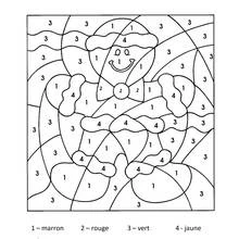 Illustration au trait Coloriage magique (Coloriage numéroté) #126262 prête à colorier
